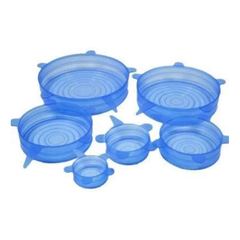 Alternative view of Pack Of 2_Silicone Lids – Reusable Stretchable Covers for Bowls And Containers (Color: Assorted )