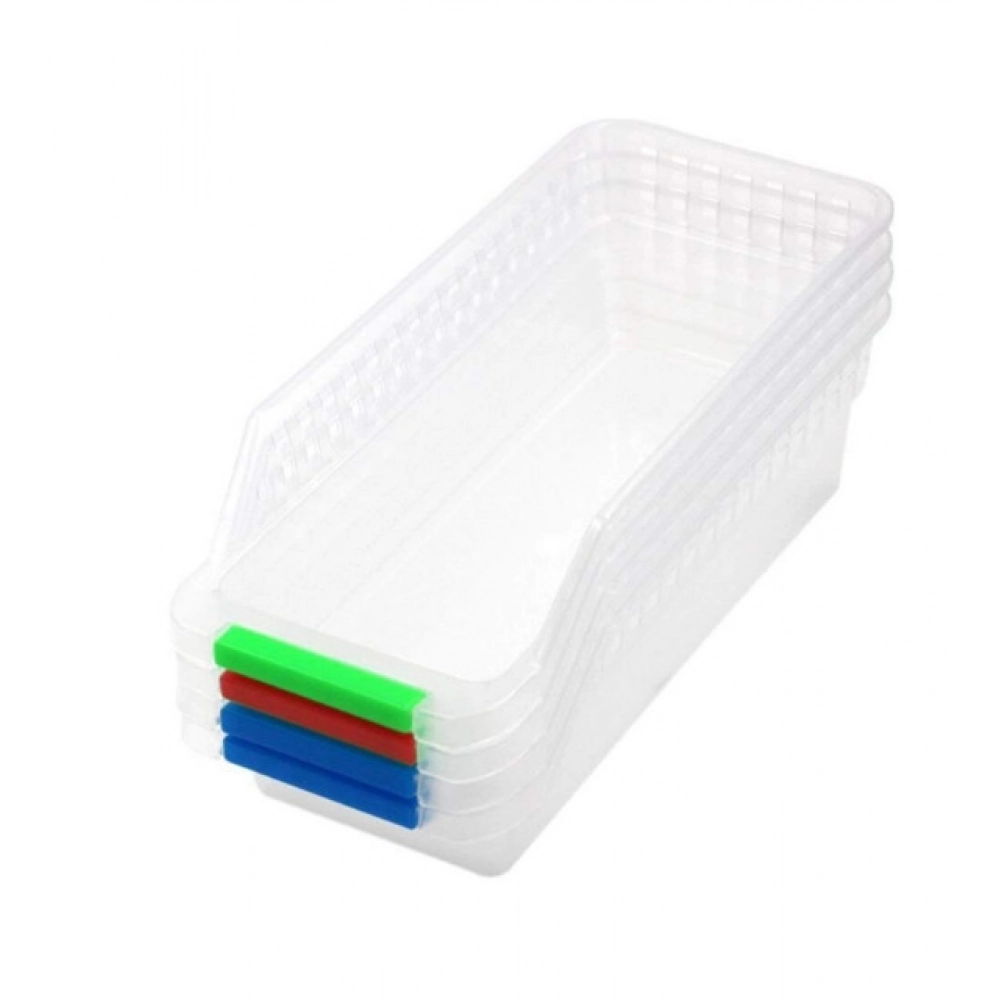 Plastic Fridge Space Saver Rack Organizer – (Color: Assorted ) - Image 3