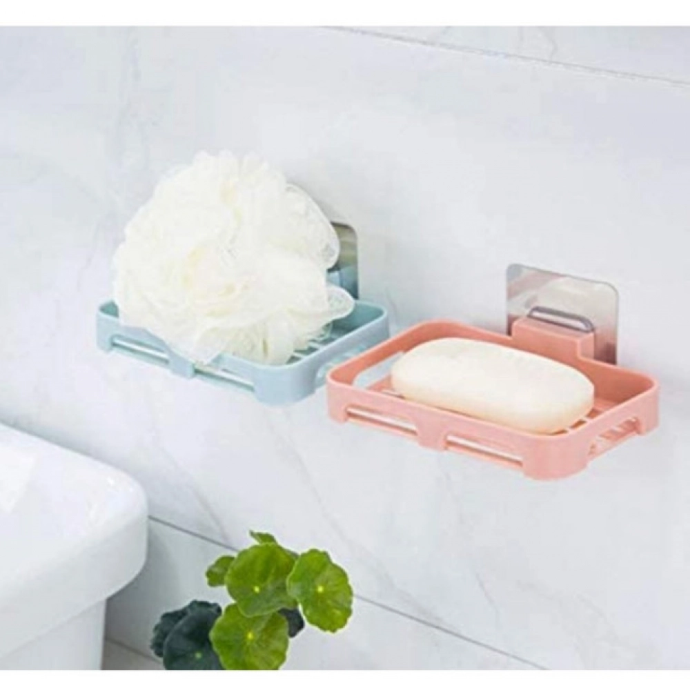 Pack of 5_Magic Sticker Soap Holder – Wall-Mount Soap Organizers (Color: Assorted ) - Image 4