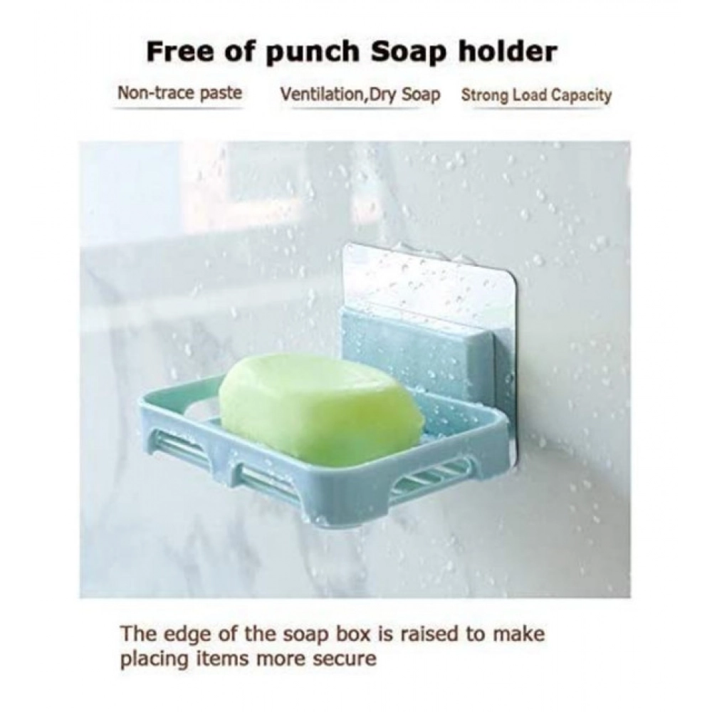 Pack of 5_Magic Sticker Soap Holder – Wall-Mount Soap Organizers (Color: Assorted ) - Image 2