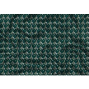 Alternative view of Men's Casual Floral Printed Cotton Blend Unstitched Shirt Fabric 1.6 Mtrs (Dark Green)