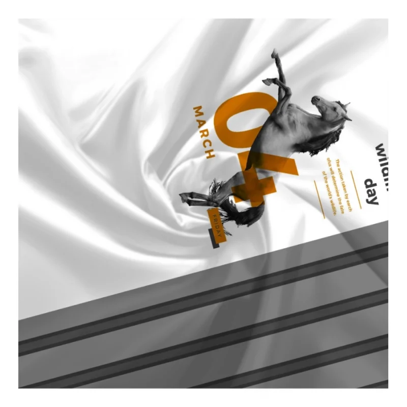 Alternative view of Men's Casual Floral Printed Cotton Blend Unstitched Shirt Fabric 1.6 Mtrs (Grey-White)