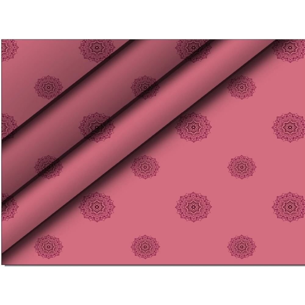 Men's Casual Floral Printed Cotton Blend Unstitched Shirt Fabric 1.6 Mtrs (Pink) - Image 2