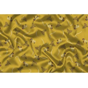 Alternative view of Men's Casual Floral Printed Cotton Blend Unstitched Shirt Fabric 1.6 Mtrs (Mustered)