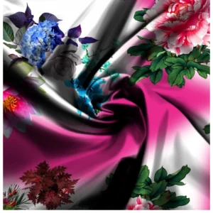 Alternative view of Men's Casual Floral Printed Cotton Blend Unstitched Shirt Fabric 1.6 Mtrs (Multicolor)