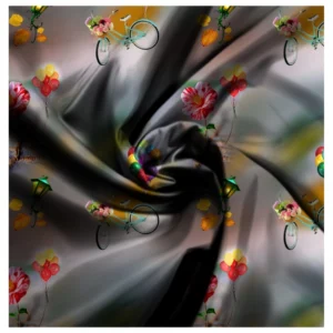 Alternative view of Men's Casual Floral Printed Cotton Blend Unstitched Shirt Fabric 1.6 Mtrs (Multicolor)