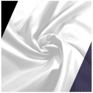 Alternative view of Men's Casual Floral Printed Cotton Blend Unstitched Shirt Fabric 1.6 Mtrs (White-Black)