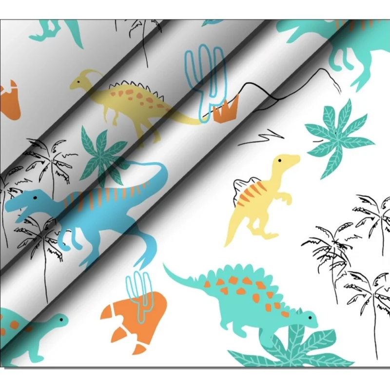 Alternative view of Men's Casual Floral Printed Cotton Blend Unstitched Shirt Fabric 1.6 Mtrs (Sky Blue)