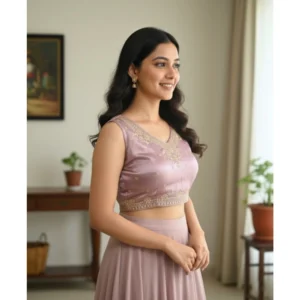 Alternative view of Women's Zimmi Choo Embroidered V-Neck Padded Blouse (Lavender 38 Ready (Self Alterable 36–40)