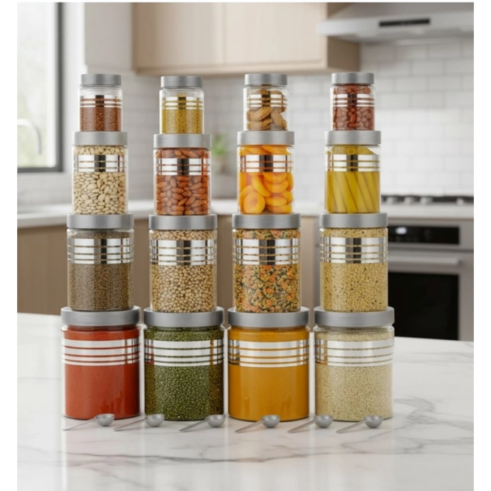 Plastic 16-Pcs Set Airtight Kitchen Storage Container Set (Multicolor) - Image 3