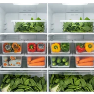 Alternative view of Plastic 6-Pcs Set Food Container With Dividers Large Serving Tray (Multicolor)