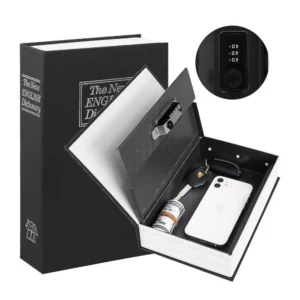 Alternative view of Secret Book Safe with Number Locker (Black)