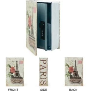 Alternative view of Secret Book Safe with Number Locker