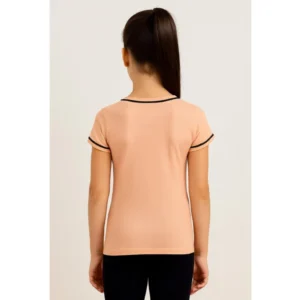 Alternative view of Girl's Cotton Printeded Round Neck T-Shirt (Sandal Beach)