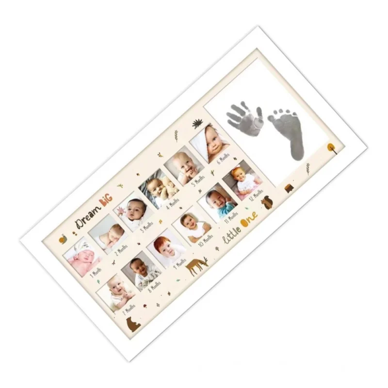 Acrylic Footprint Hand Printbaby Photo Frame Ink Pad Photo Frame (Multicolor)