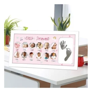 Alternative view of Acrylic Footprint Hand Printbaby Photo Frame Ink Pad Photo Frame (Multicolor)
