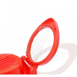 Alternative view of Pack of 4_Plastic Egg Slicer – Stainless Steel Wire Egg Cutter for Even Slices (Color: Assorted )