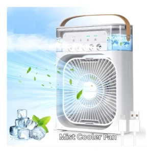 Plastic Air Fan with LED Nightlight