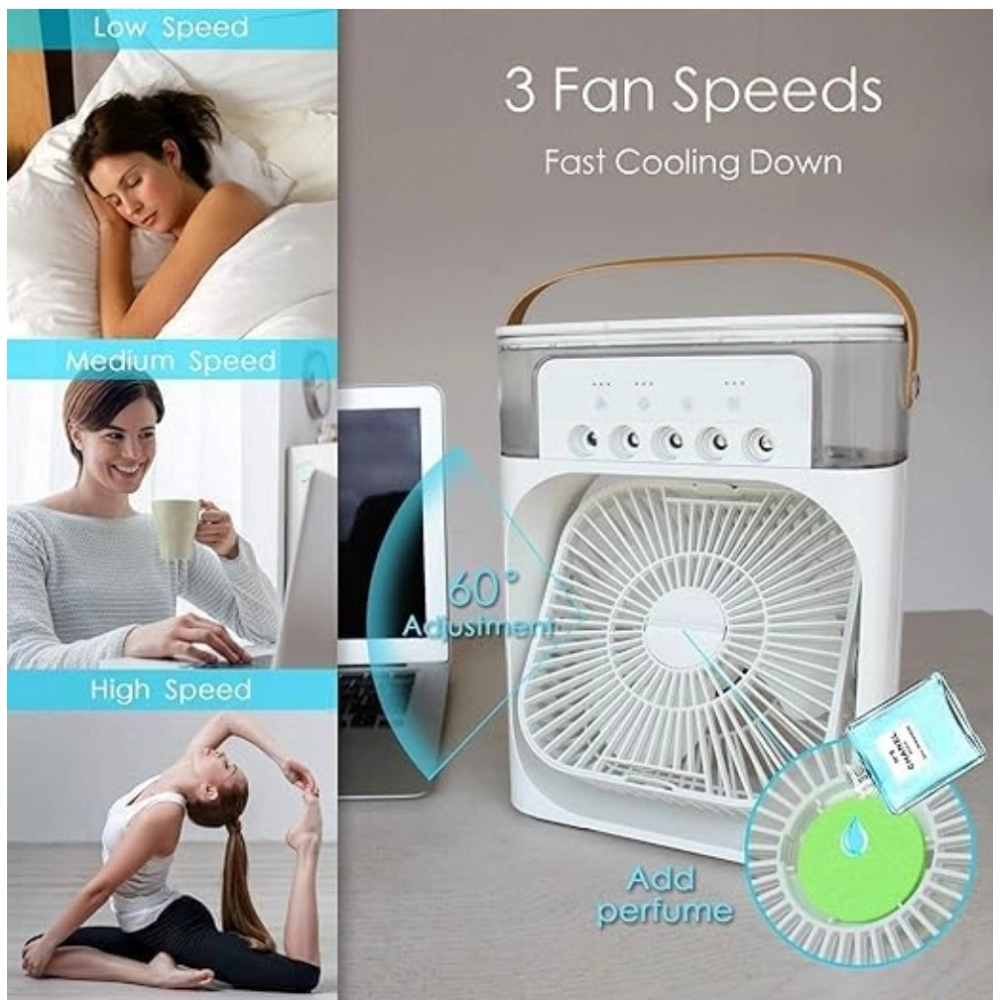 Plastic Air Fan with LED Nightlight - Image 2