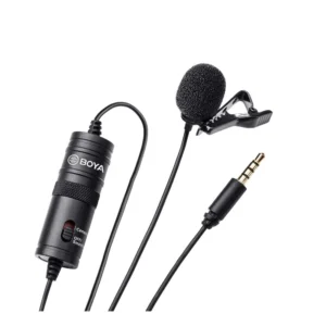 Plastic BOYA BY-M1 Lavalier Condenser Microphone with 20ft Audio Cable