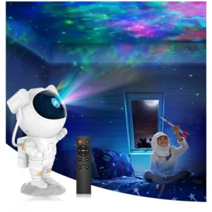 Plastic Galaxy Projector Night Lamp – Astronaut Design