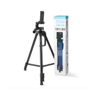 Steel-Plastic Universal 55" Tripod with 360° Pan-Tilt Head