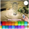 Crystal plastic LED Rose Lamp – Crystal Diamond Design