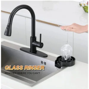 Alternative view of Steel, Plastic Automatic Cup Rinser, Bottle Cleaner, Glass Rinser for Kitchen Sinks