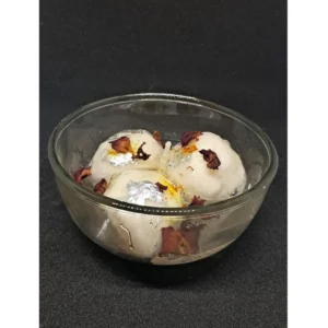 Alternative view of Soya Wax, Glass Rasgulla-Style Glass Bowl Candle