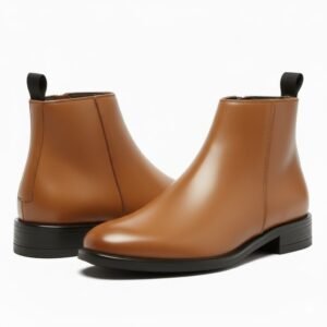 WUGO-Latest Stylish Men's Tan Chelsea Boots | Faux Leather Slip-On Ankle Boots | - Image 5