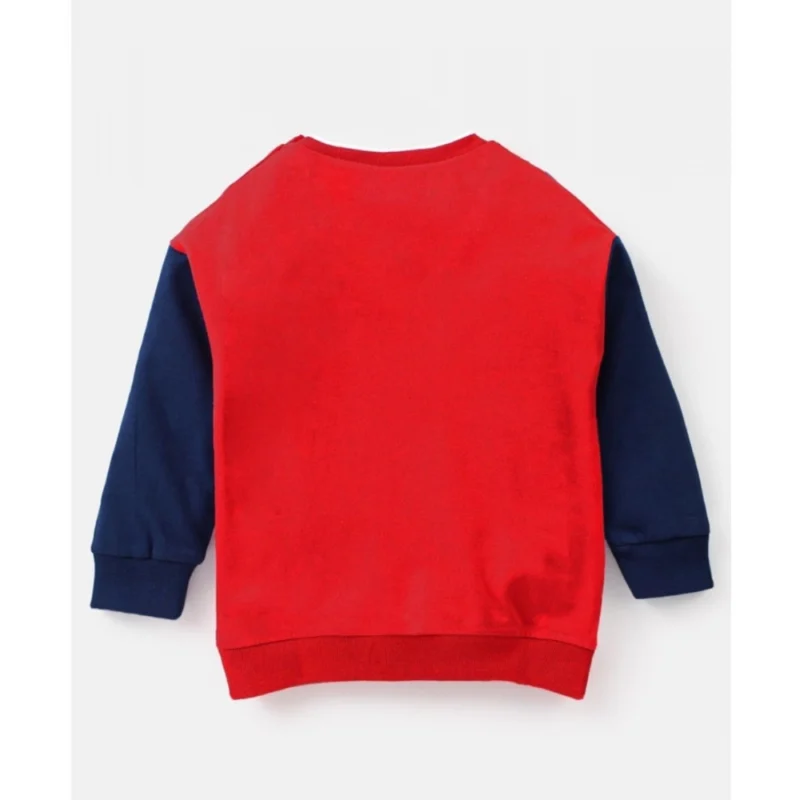 Alternative view of Boy's Casual Full Sleeve Printed Cotton T Shirt With Pant (Red)
