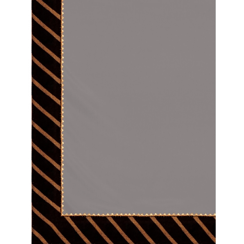 Women's Chiffon Self Design Saree With Unstitched Blouse 5.5Mtr (Silver) - Image 2