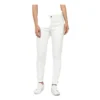Women's Denim Solid Buttoned Jeans (White)