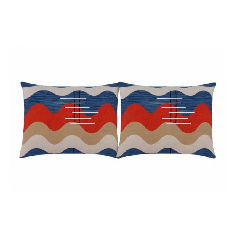 Alternative view of Microfiber Floral Printed Double Bedsheet with 2 Pillow Covers (Multicolor)