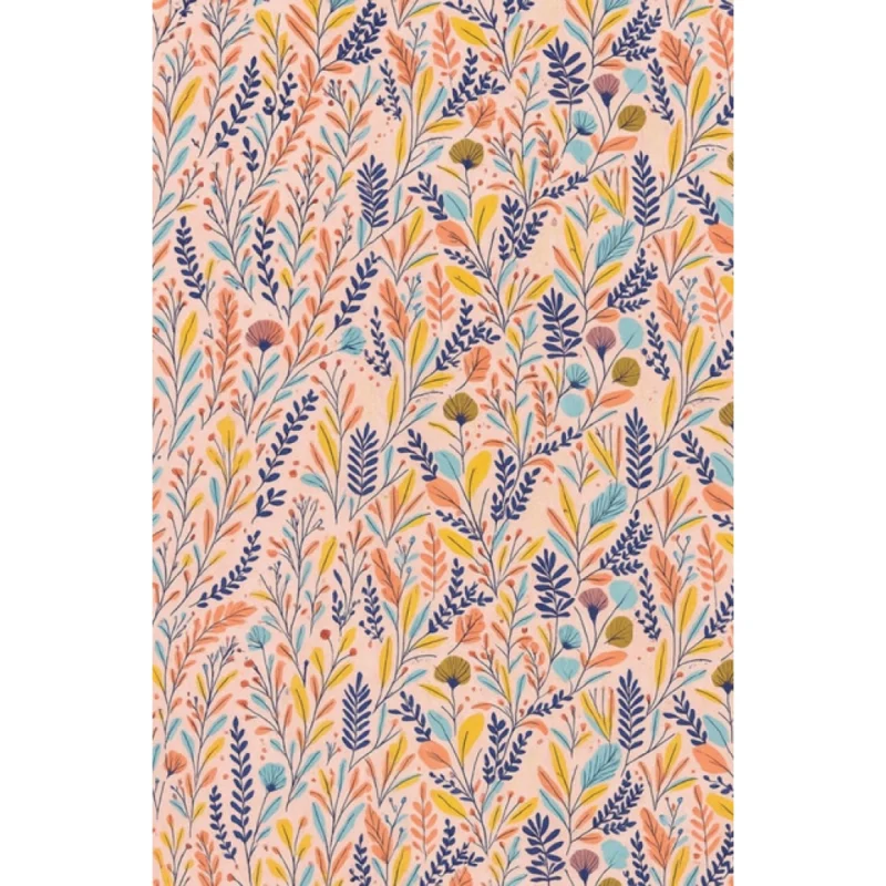 Alternative view of Microfiber Floral Printed Double Bedsheet with 2 Pillow Covers (Multicolor)