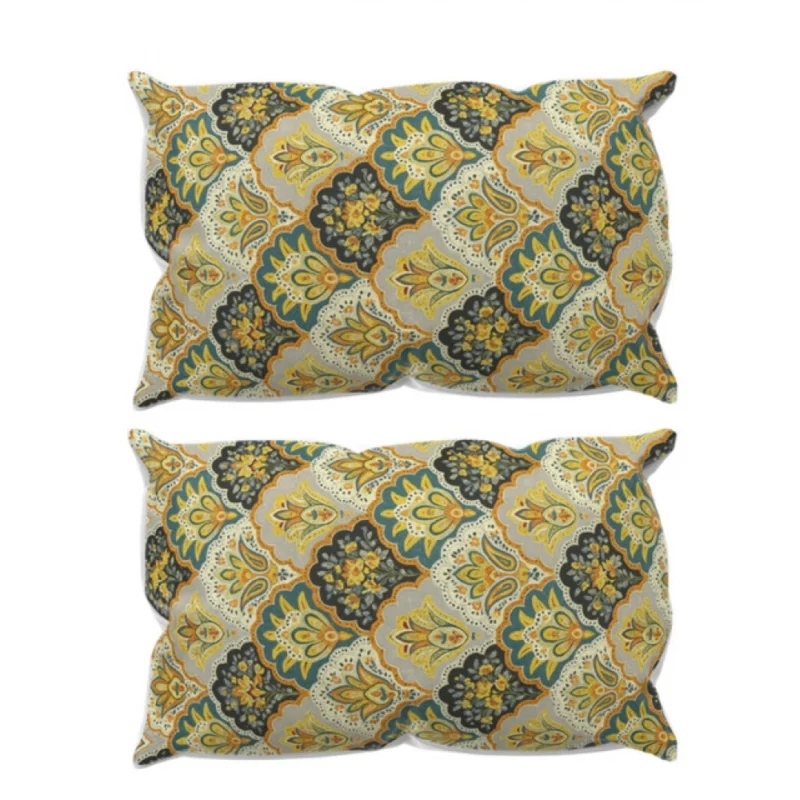 Alternative view of Microfiber Floral Printed Double Bedsheet with 2 Pillow Covers (Multicolor)