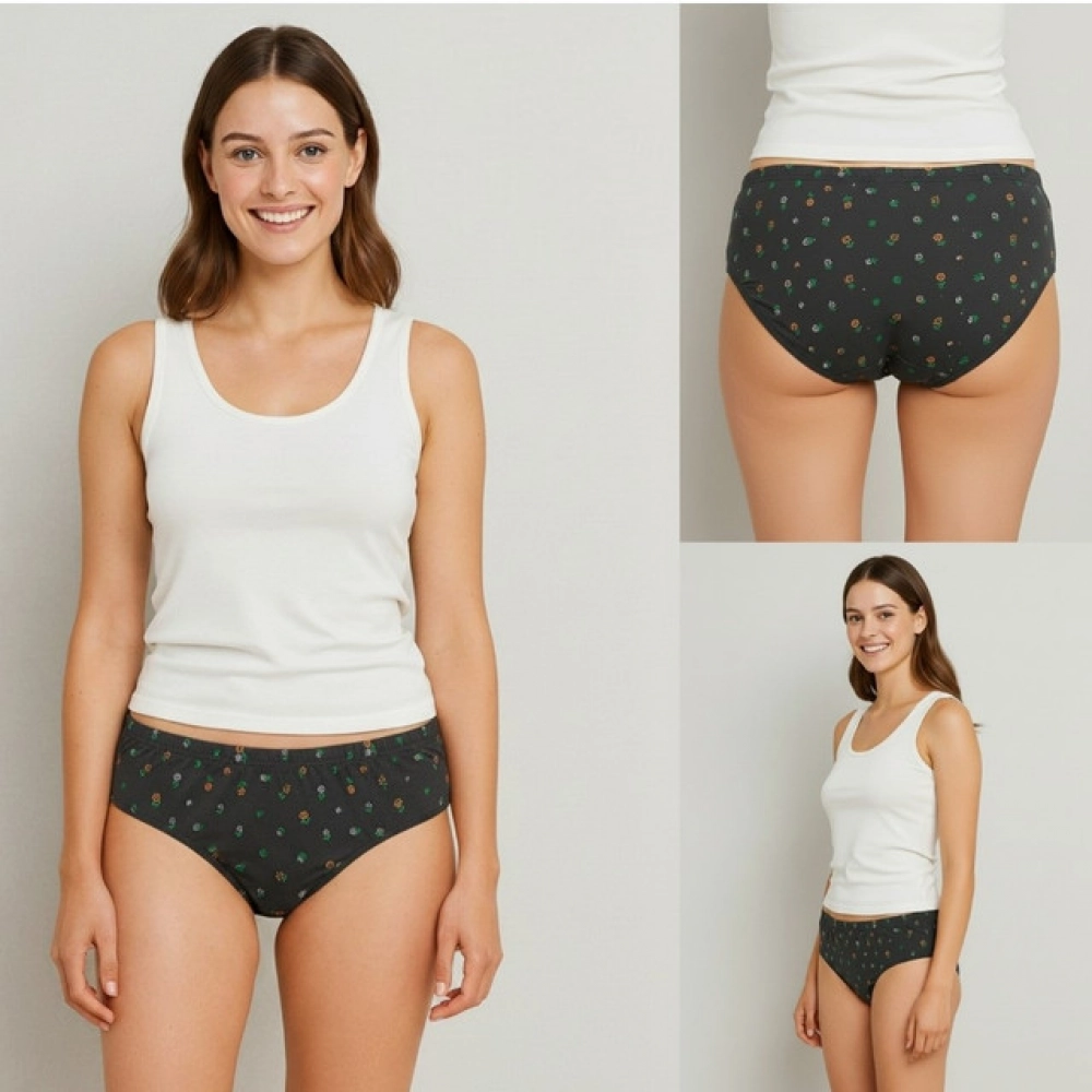 Pack of_9 Women's Cotton Printed Hipster Panty (Multicolor) - Image 3