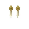 Women's Pack of_2 Brass Gold-Plated Earrings (Gold)