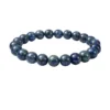 Natural Crystal 8mm Azurite Bracelet  (Dark Green)