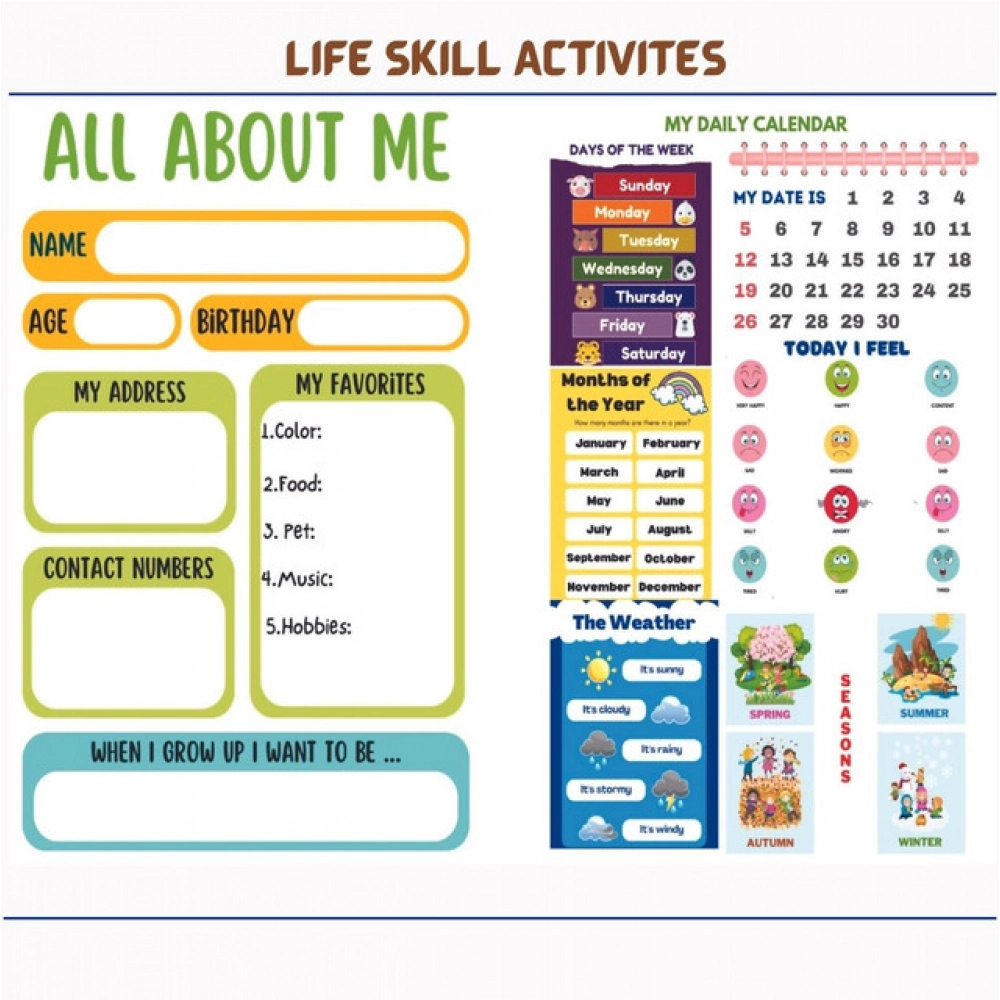 Montessori Busy Book – Early Learning Activity Set (2–4 Years, Multicolor) - Image 3