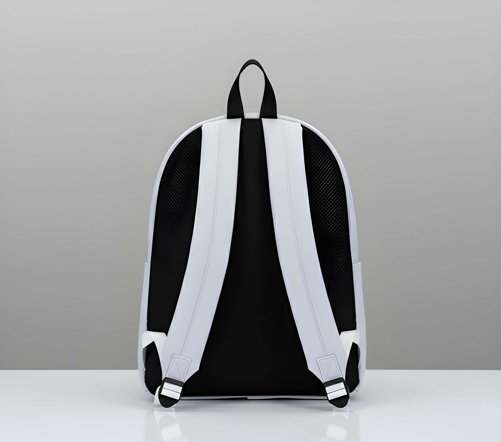 Latest Trendy Backpack in White and Black - Image 4