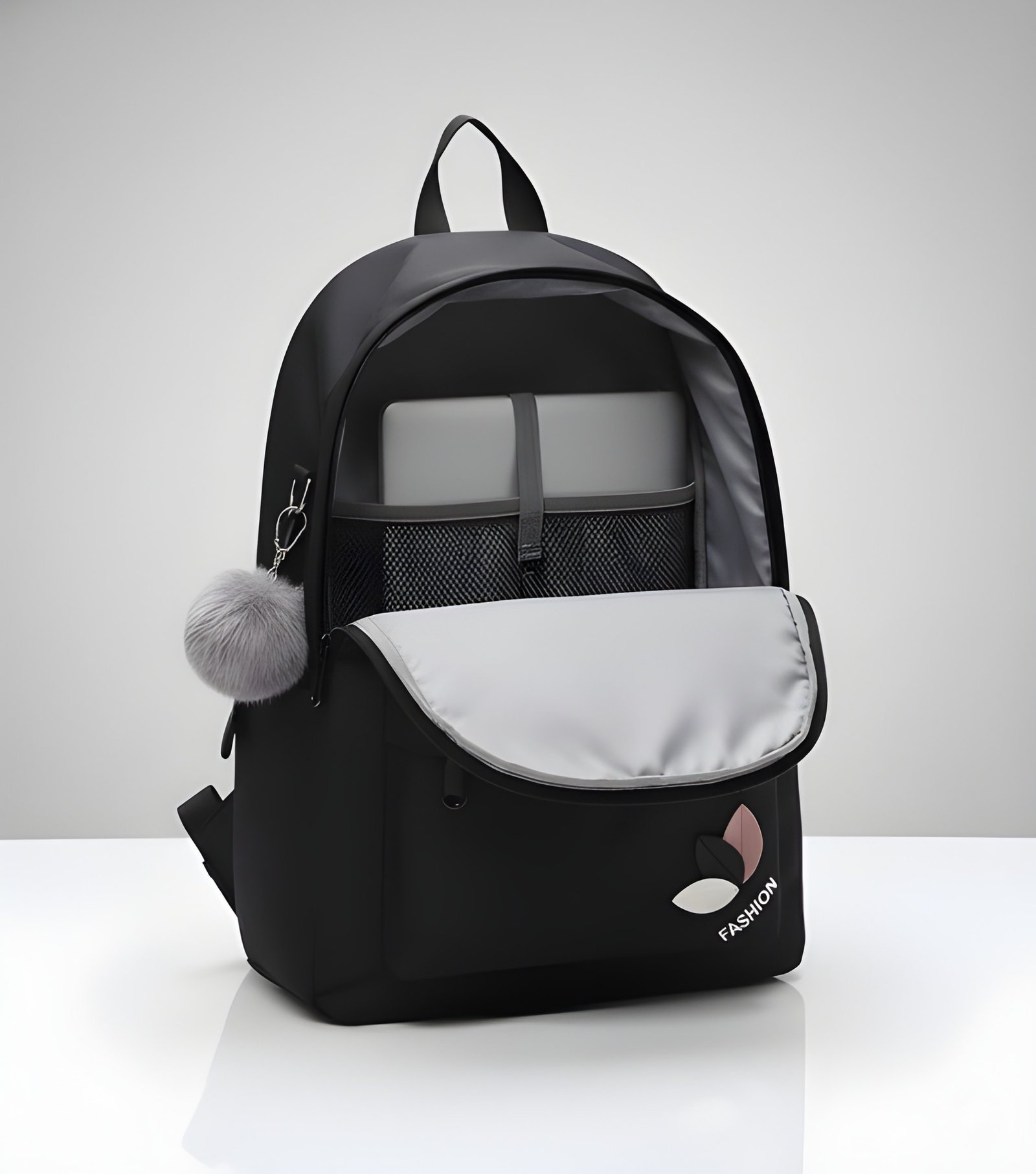 Latest Trendy Backpack in Black - Image 2