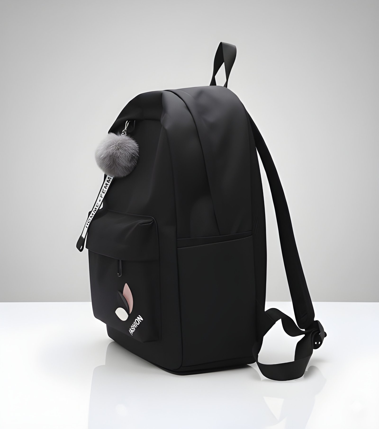 Latest Trendy Backpack in Black - Image 5
