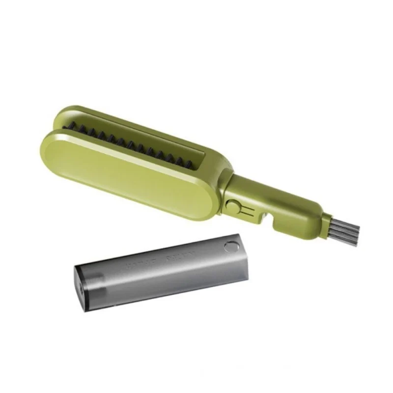 Stainless Steel-Plastic Solid Kitchen Knife Cleaner Brush (Green)