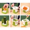 ABS Plastic Solid Hand Pressure Vegetable Chopper and Dicer (Green-White)