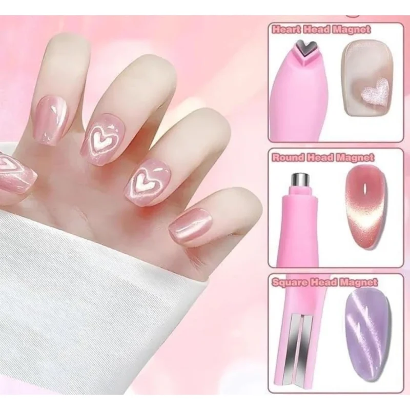 Alternative view of Plastic Solid Magnetic Nail Art Pen Set (Multicolor)