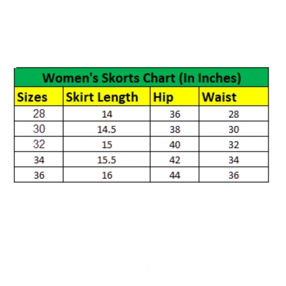 Women's Denim Lycra Solid Zip Closure Skorts (Blue) - Image 5
