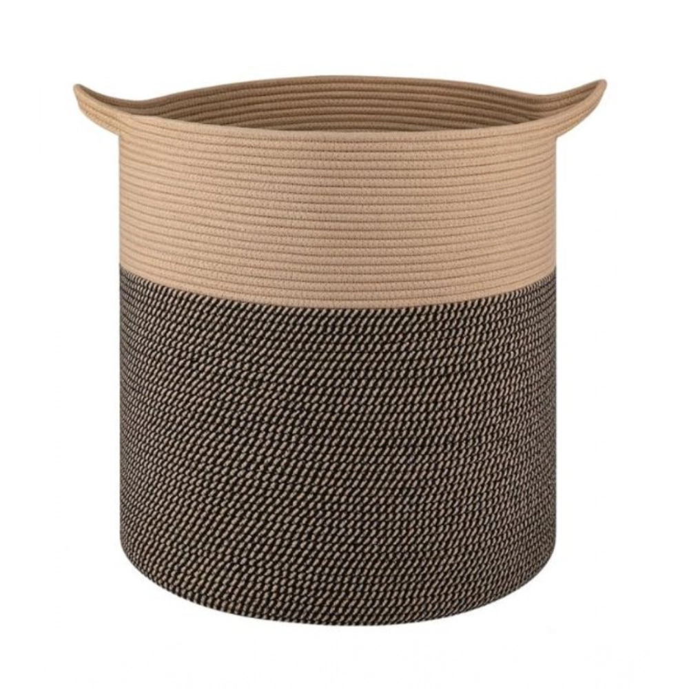 Cotton 12x14 Inch - Mix Storage Basket For Clothes With Out Lid (Dark-Brown) - Image 4