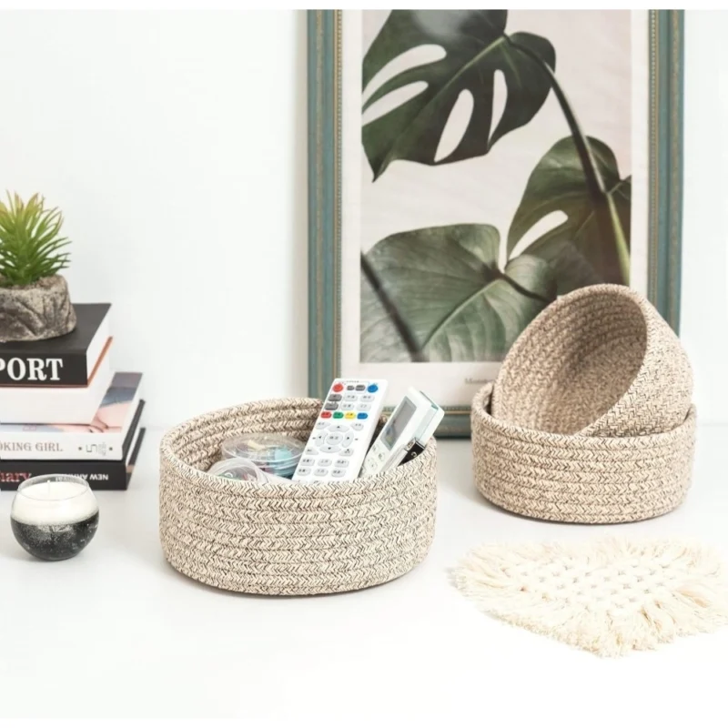 Alternative view of Cotton 8x3 Inch Kidi Round 3 Set Bedside Organizer With Out Lid (Kidi)