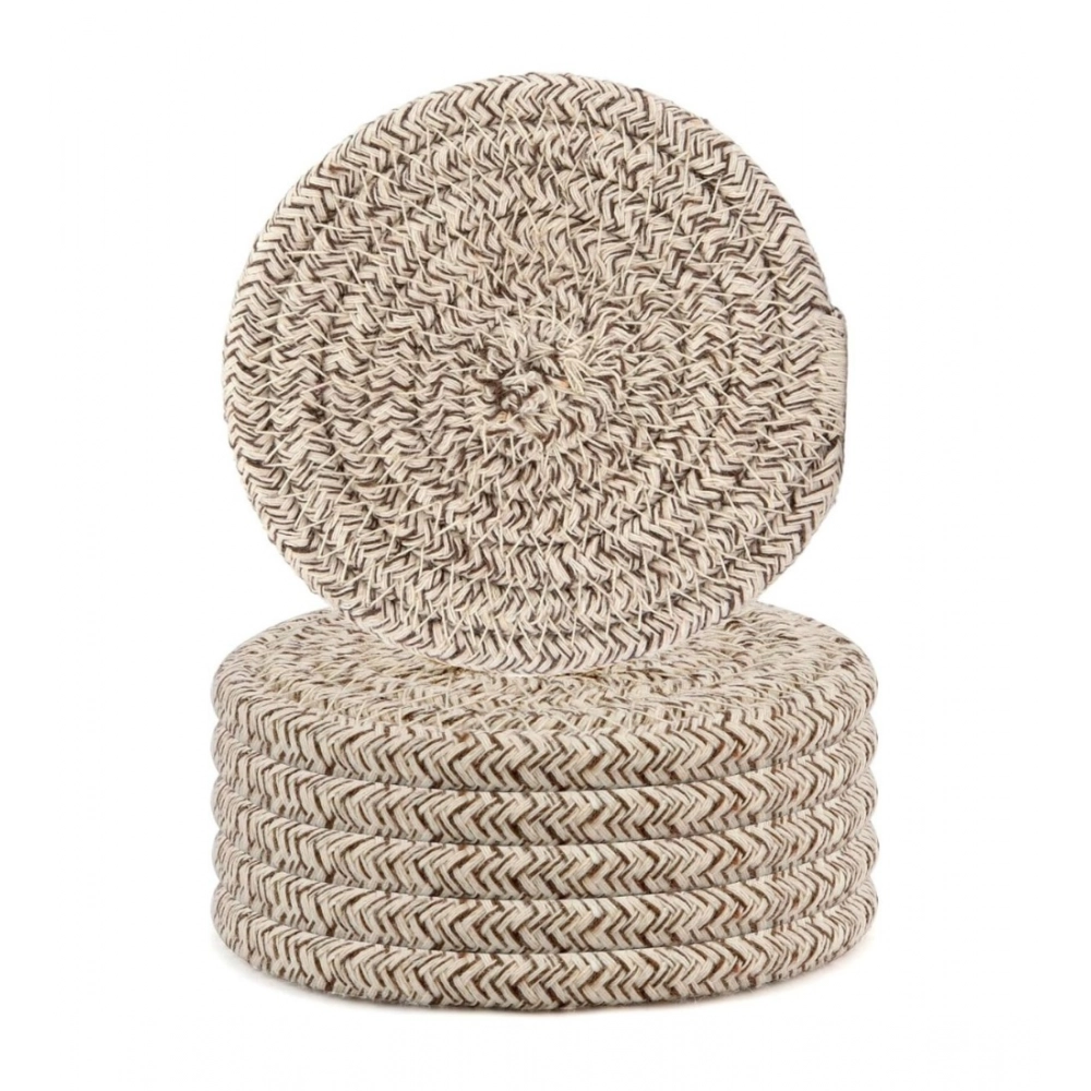 Cotton Rope Drink Coasters 6 Pcs Set (Mix) - Image 3